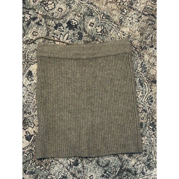 Madewell RIBBED Skirt Womens Sz XXS Gray Wool Preppy - Picture 5 of 5